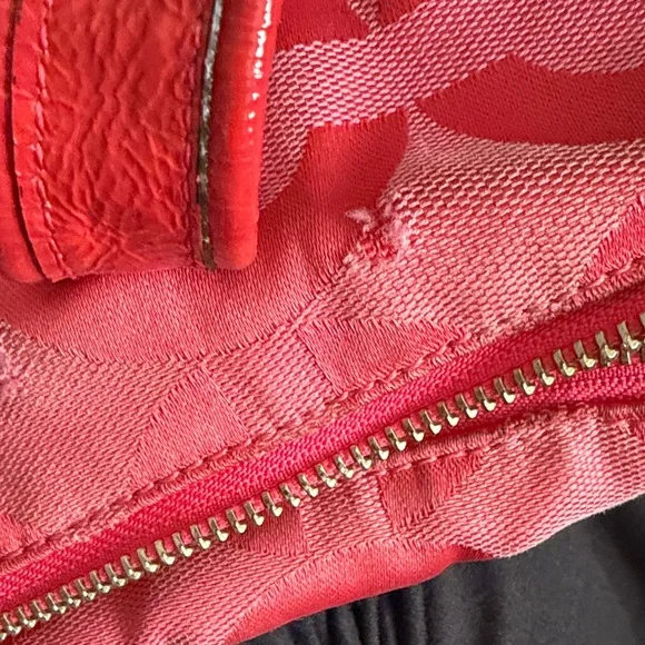 Coach Poppy Op Art Glam Candy Pink Jacquard Tote Shoulder Handbag 13826 2009 Bag - Picture 9 of 12